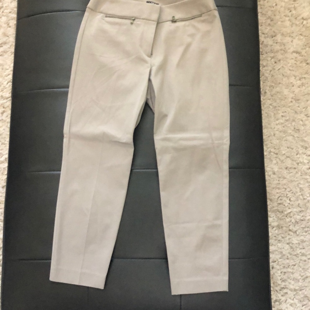 Never worn gray/taupe cropped dress pants